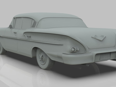 Chevrolet Belair Sedan 1958 3D मॉडल