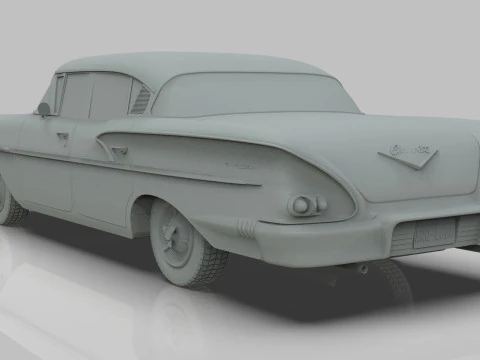 Chevrolet Belair Sedan 1958 3D Model