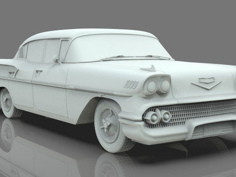 Chevrolet Belair Sedan 1958 3D मॉडल
