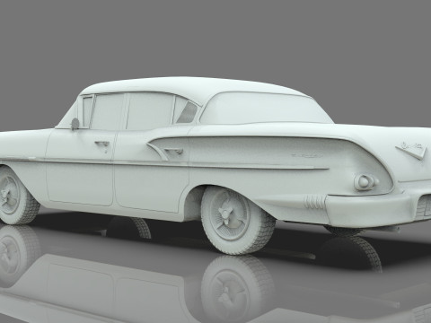 Chevrolet Belair Sedan 1958 3D मॉडल
