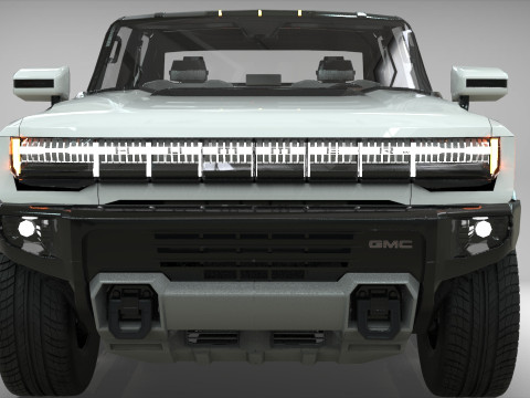 GMC HUMMER EV 2021 Electric truck Low-poly 3D मॉडल