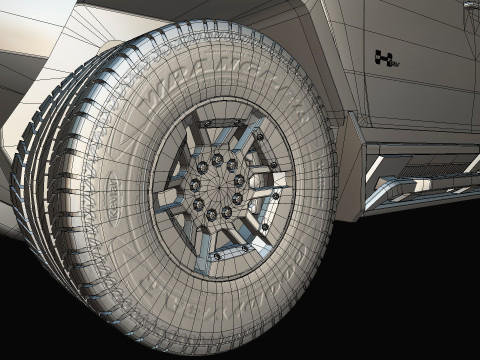 GMC HUMMER EV 2021 Electric truck Low-poly 3D मॉडल