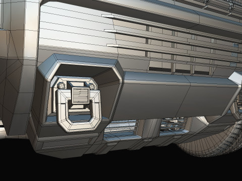 GMC HUMMER EV 2021 Electric truck Low-poly 3D मॉडल