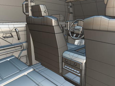 GMC HUMMER EV 2021 Electric truck Low-poly 3D मॉडल