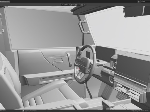 GMC HUMMER EV 2021 Electric truck Low-poly 3D मॉडल