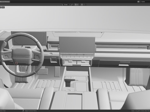 GMC HUMMER EV 2021 Electric truck Low-poly 3D मॉडल