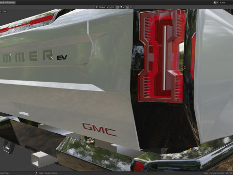 GMC HUMMER EV 2021 Electric truck Low-poly 3D मॉडल