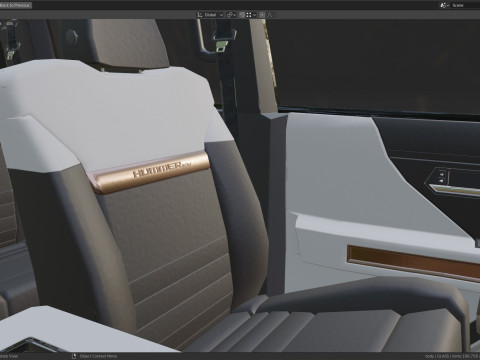 GMC HUMMER EV 2021 Electric truck Low-poly 3D मॉडल