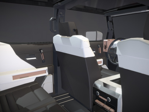 GMC HUMMER EV 2021 Electric truck Low-poly 3D मॉडल