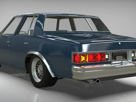 Chevrolet Malibu 1981 Low-poly 3D 모델
