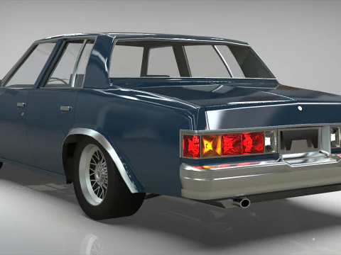 Chevrolet Malibu 1981 Low-poly 3D Model