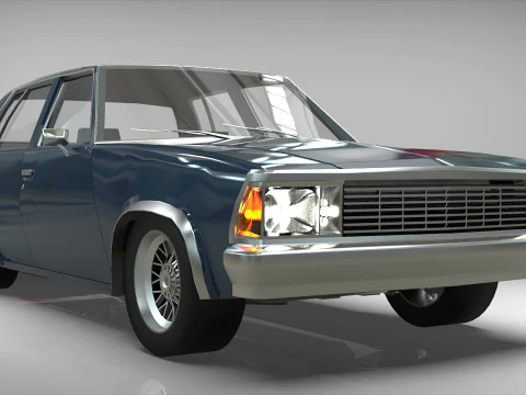 Chevrolet Malibu 1981 Low-poly 3D Model