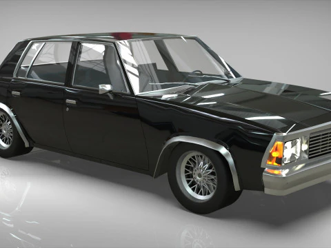 Chevrolet Malibu 1981 Low-poly 3D Model