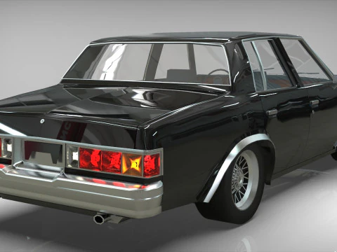 Chevrolet Malibu 1981 Low-poly 3D Model