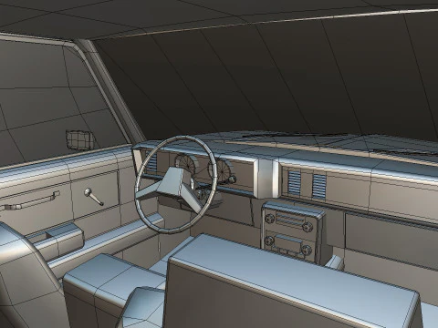 Chevrolet Malibu 1981 Low-poly 3D Model