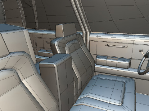 Chevrolet Malibu 1981 Low-poly 3D 모델