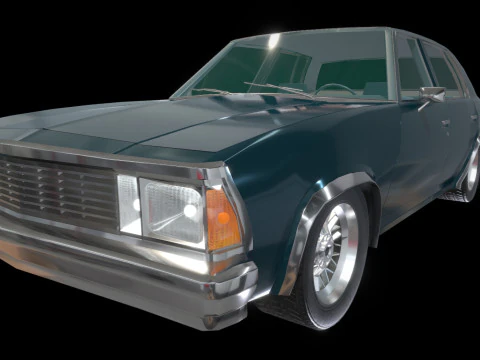 Chevrolet Malibu 1981 Low-poly 3D Model