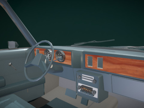 Chevrolet Malibu 1981 Low-poly 3D 모델