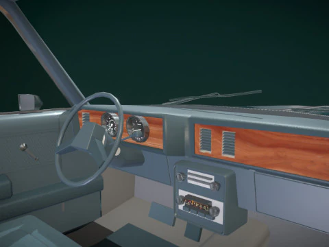 Chevrolet Malibu 1981 Low-poly 3D Model