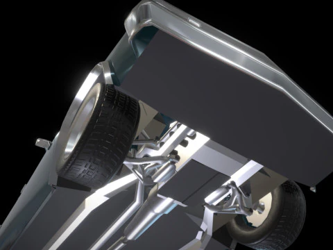 Chevrolet Malibu 1981 Low-poly 3D Model