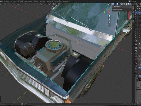Chevrolet Malibu 1981 Low-poly 3D 모델