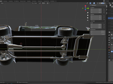 Chevrolet Malibu 1981 Low-poly 3D 모델
