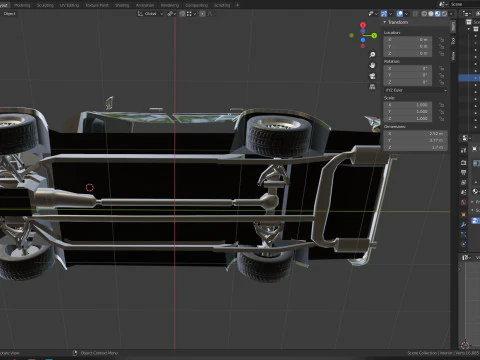 Chevrolet Malibu 1981 Low-poly 3D Model