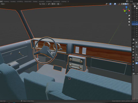 Chevrolet Malibu 1981 Low-poly 3D Model