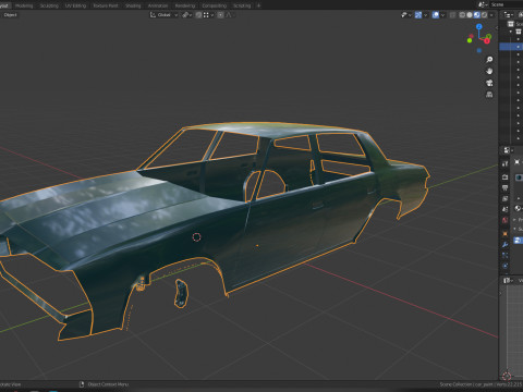 Chevrolet Malibu 1981 Low-poly 3D 모델