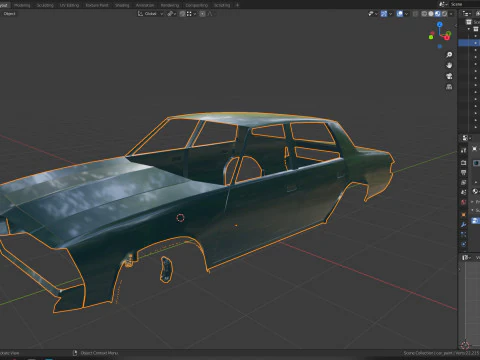 Chevrolet Malibu 1981 Low-poly 3D Model