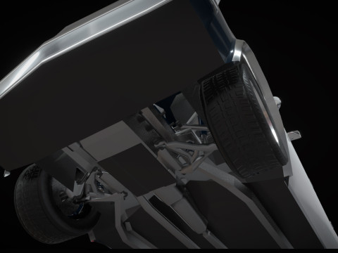 Chevrolet Malibu 1981 Police car Low-poly 3D 모델