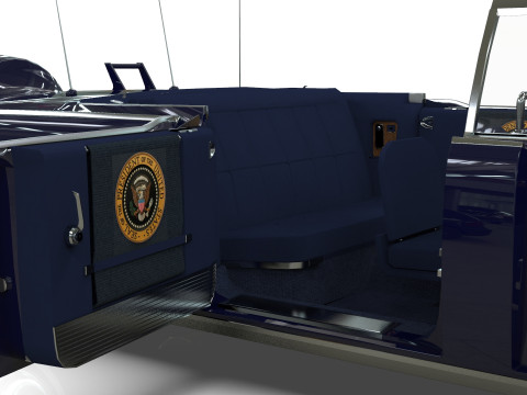 Lincoln Continental X100 1962 Low-poly 3D 모델