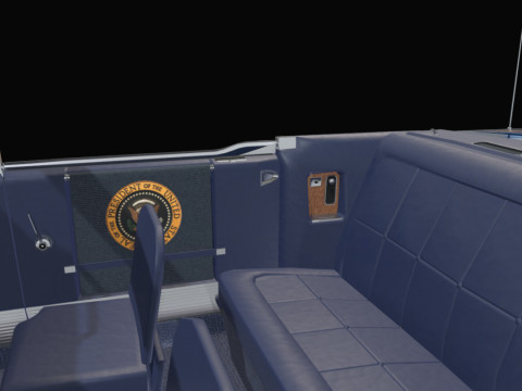 Lincoln Continental X100 1962 Low-poly 3D 모델