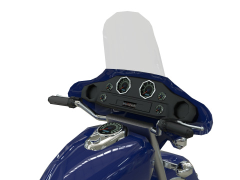 Police Motorcycle Lowpoly Low-poly Modelo 3D