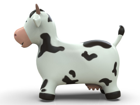 Cow Toy Low-poly 3D Model