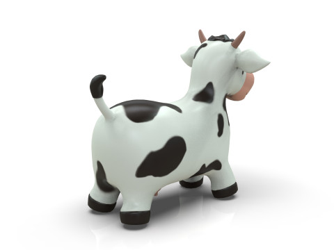 Cow Toy Low-poly 3D Model