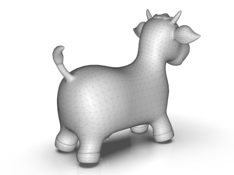 Cow Toy Low-poly 3D Model