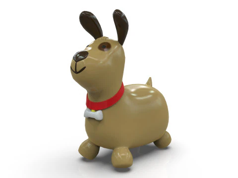 Dog Toy Low-poly 3D Model