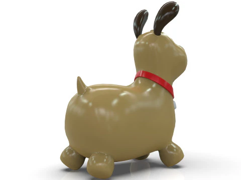 Dog Toy Low-poly 3D Model