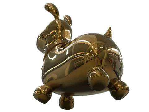 Dog Toy Low-poly 3D Model