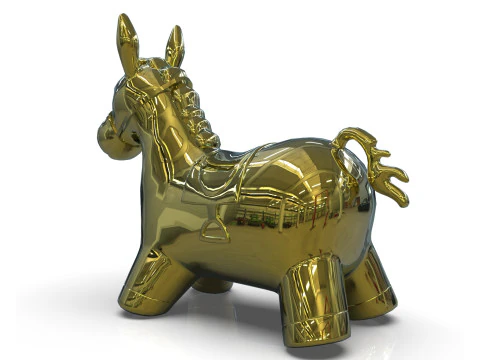 Zabawka Osioł Model 3D