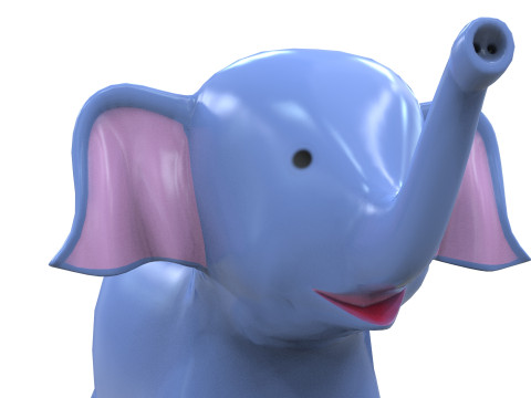 Elephant Toy Low-poly 3D 모델