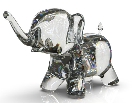 Elephant Toy Low-poly 3D 모델
