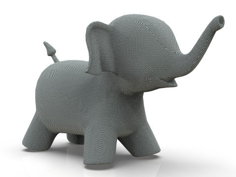 Elephant Toy Low-poly 3D 모델