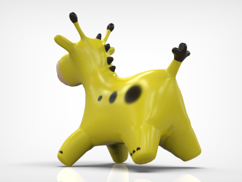 Giraffe Toy Low-poly 3Dモデル