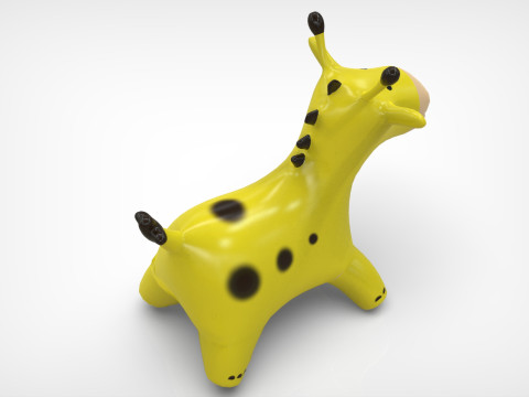 Giraffe Toy Low-poly 3Dモデル