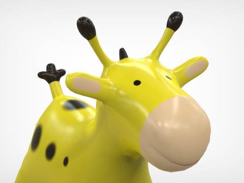 Giraffe Toy Low-poly 3Dモデル