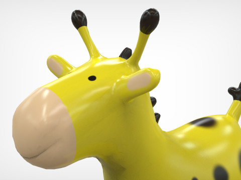 Giraffe Toy Low-poly 3Dモデル