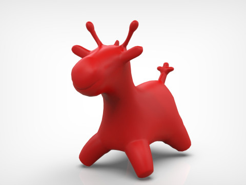 Giraffe Toy Low-poly 3Dモデル