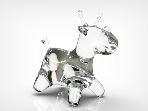 Giraffe Toy Low-poly 3Dモデル